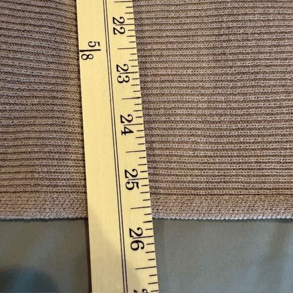 Ella Moss Mauve Ribbed Knit Tunic Sweater V-Neck Long Sleeve Size Medium - Picture 10 of 12